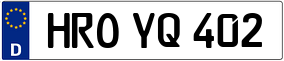 Trailer License Plate